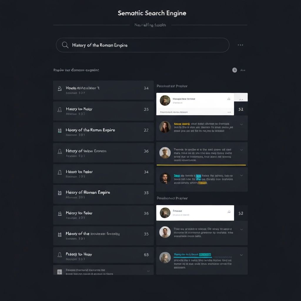 Semantic Search Engine screenshot